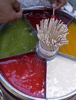 Making a Turkish lollypop