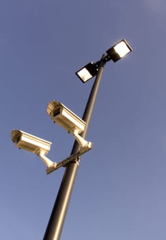 Security cameras protecting property