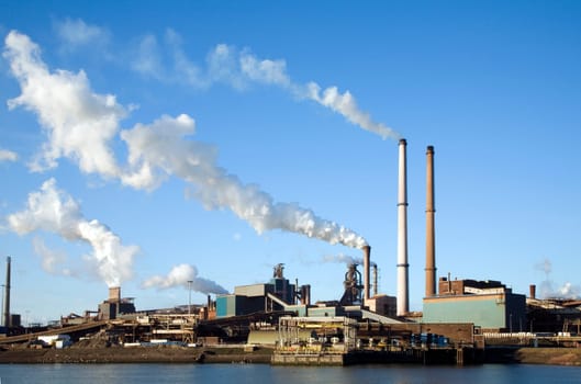 Steel factory in IJmuiden, the Netherlaands