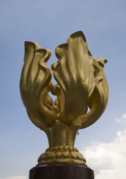 Golden Bauhinia statue of Hong Kong