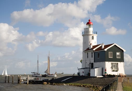 lighthouse, "het Paard van Marken"", Holland"
