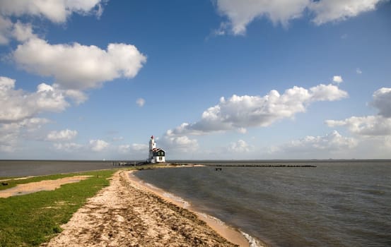 The lighthouse of Marken, Holland