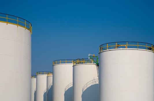 Oil storage in the Port of Rotterdam, Holland
