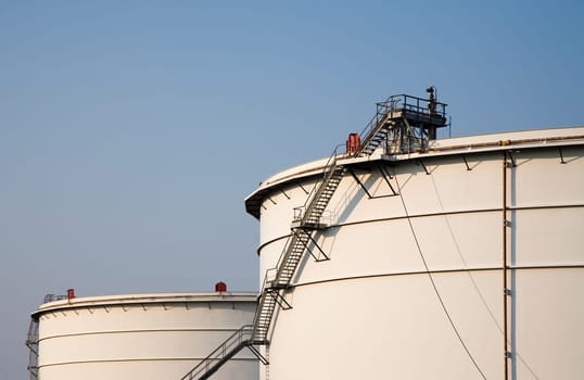 Oil storage in the Port of Rotterdam, Holland