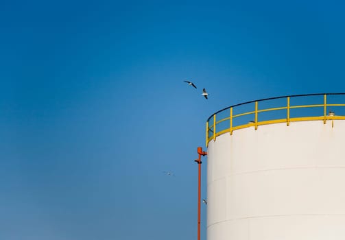 Oil storage in the Port of Rotterdam, Holland