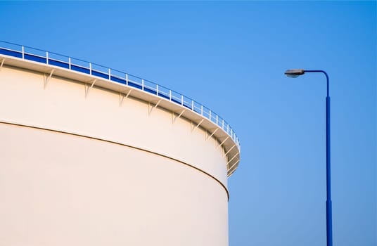 Oil storage in the Port of Rotterdam, Holland