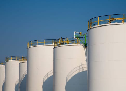 Oil storage in the Port of Rotterdam, Holland