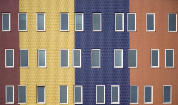 Colorful modern apartments in Amsterdam, Holland