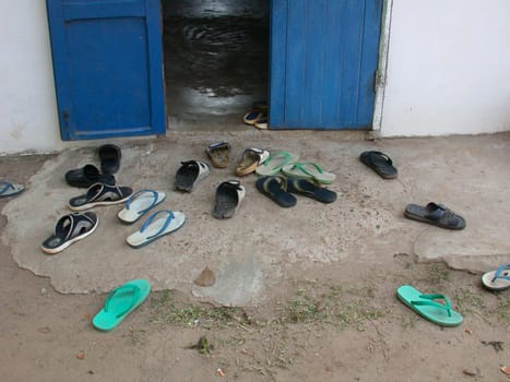 A typical Asian entrance