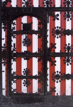 Entrance doors of castle Haarzuilen, Zuilen, Holland