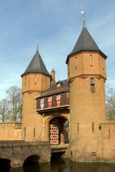 Entrance of castle Haarzuilen, Zuilen, Holland