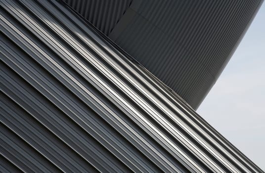 Architecture detail of a modern exhibition building in Amsterdam,Holland