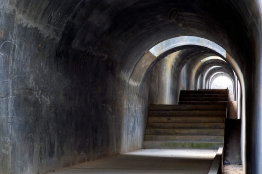 Tunnel with light at the end.