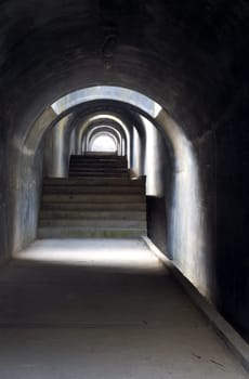 Tunnel with light at the end.