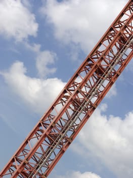 Red crane