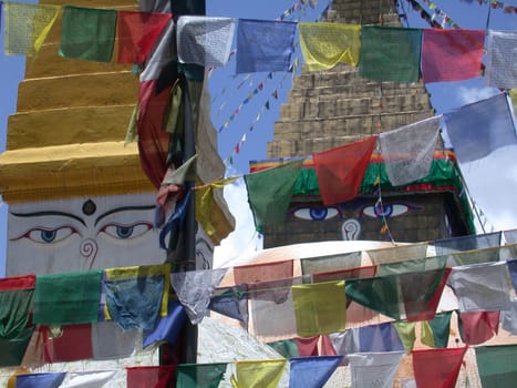 The Tibetan Bodnath stupa in Nepal