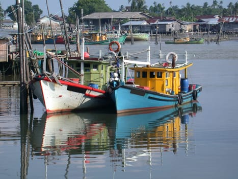 Two Malaysian fishing boats