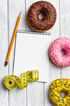 photo shot of dieting concept