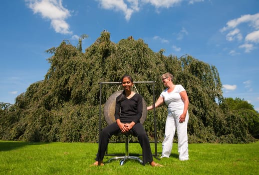 Gong used for sound healing  the gong resonates all the cells of the body simultaneously and is usefull in resolving emotional and physical dissonance