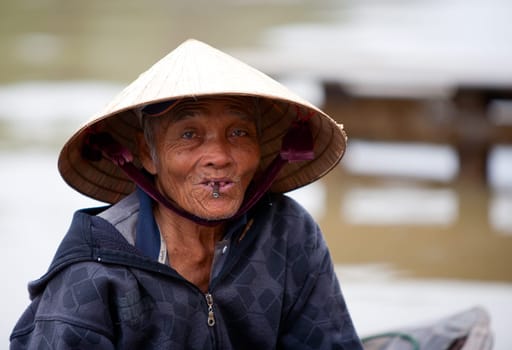 Elderly Vietnamese man in Hoi An, Vietnam