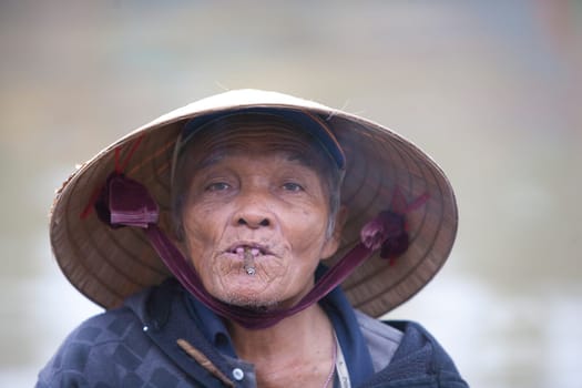 Elderly Vietnamese man in Hoi An, Vietnam
