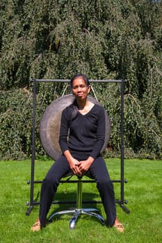 Gong used for sound healing  the gong resonates all the cells of the body simultaneously and is usefull in resolving emotional and physical dissonance