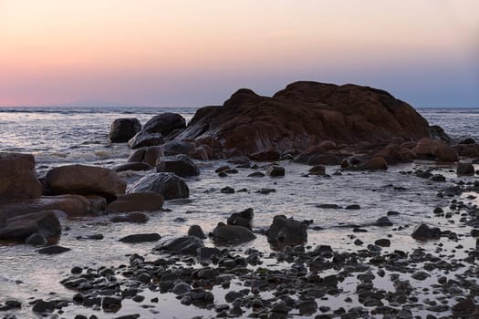 Dusk over the coast of Kribi