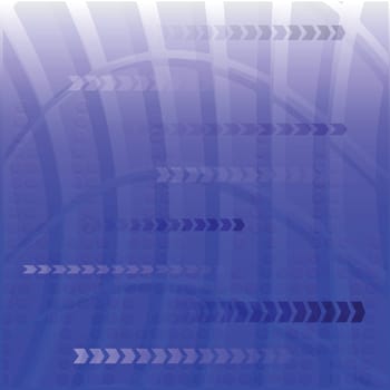 colorful illustration with  blue digital background  for your design
