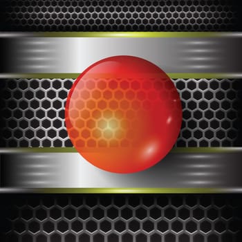 colorful background  with  red sphere  for your design