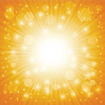 colorful illustration with  sun background  for your design