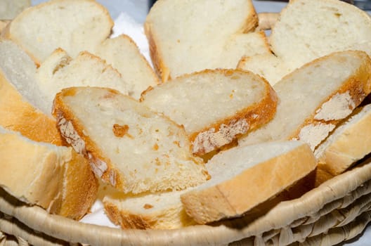sliced bread in a nest