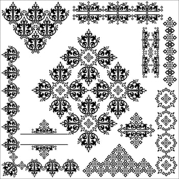 studied the eastern border set of traditional patterns