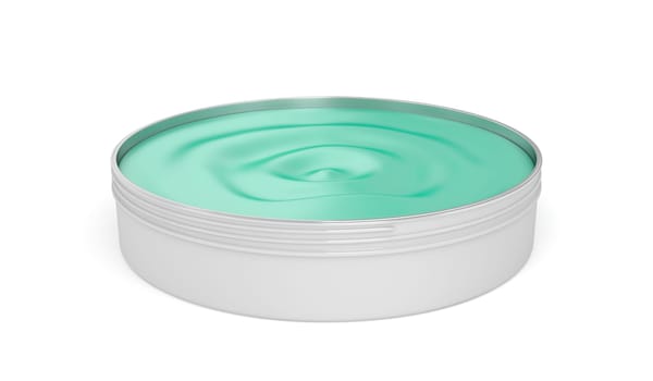 Anti-aging cream on white background