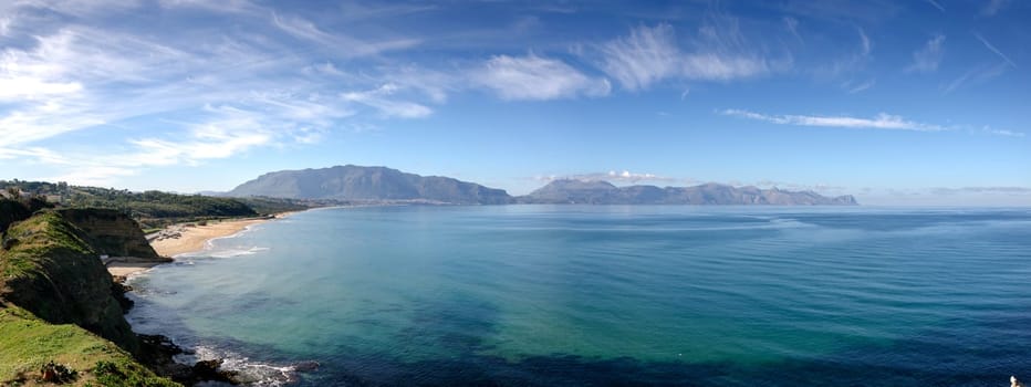 overview of San Vito Lo Capo in Palermo in Sicily