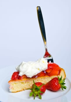 Strawberry- Cake with Whipping Cream