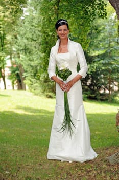 Bride in the Lawn