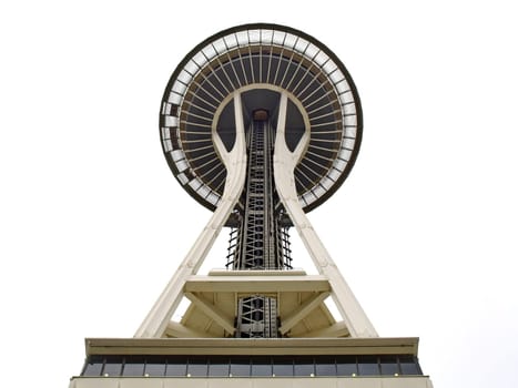 SEATTLE - SEPTEMBER 6: Space Needle in Seattle on September 6, 2011 in Seattle, USA. The Space Needle was built in 1962 and is a symbol of that year's World's Fair.