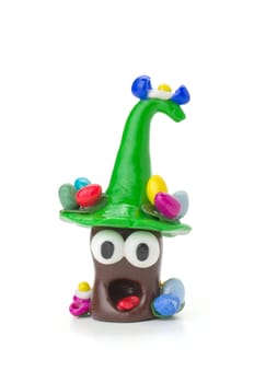 Handmade Easter clay figure