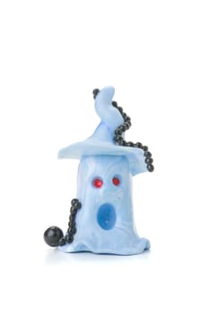 Handmade ghost clay figure