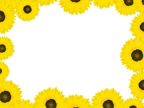 Sunflowers design for Thanksgiving  Day with a copy space.