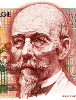 Hendrik Beyaert (1823-1894) on 100 Francs 1978 Banknote from Belgium. One of the most important Belgian architects of the 19th century.