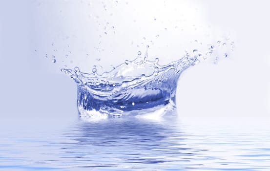 blue splash