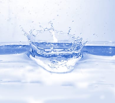 blue splash