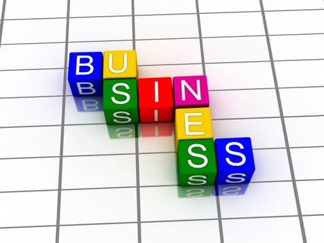 3d word business