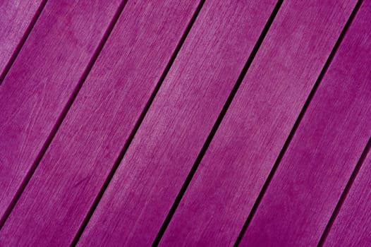 Diagonal purple wooden boards