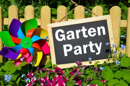 Garden fence board