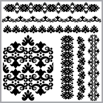 studied patterns of the eastern border of traditional ottoman set