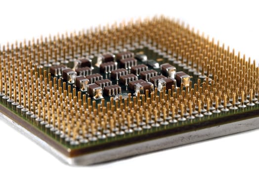 Central processor on white backgrounds