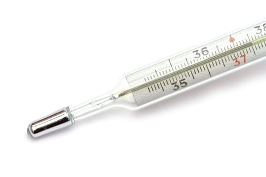 Medical thermometer isolated on the white background