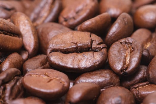 Coffee beans as background